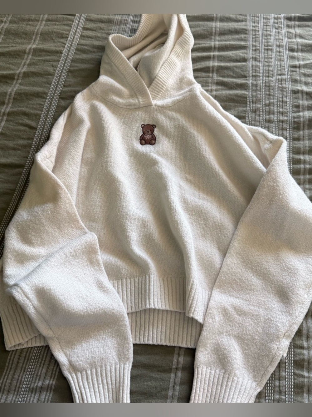 Teddy bear sweater with hoodie